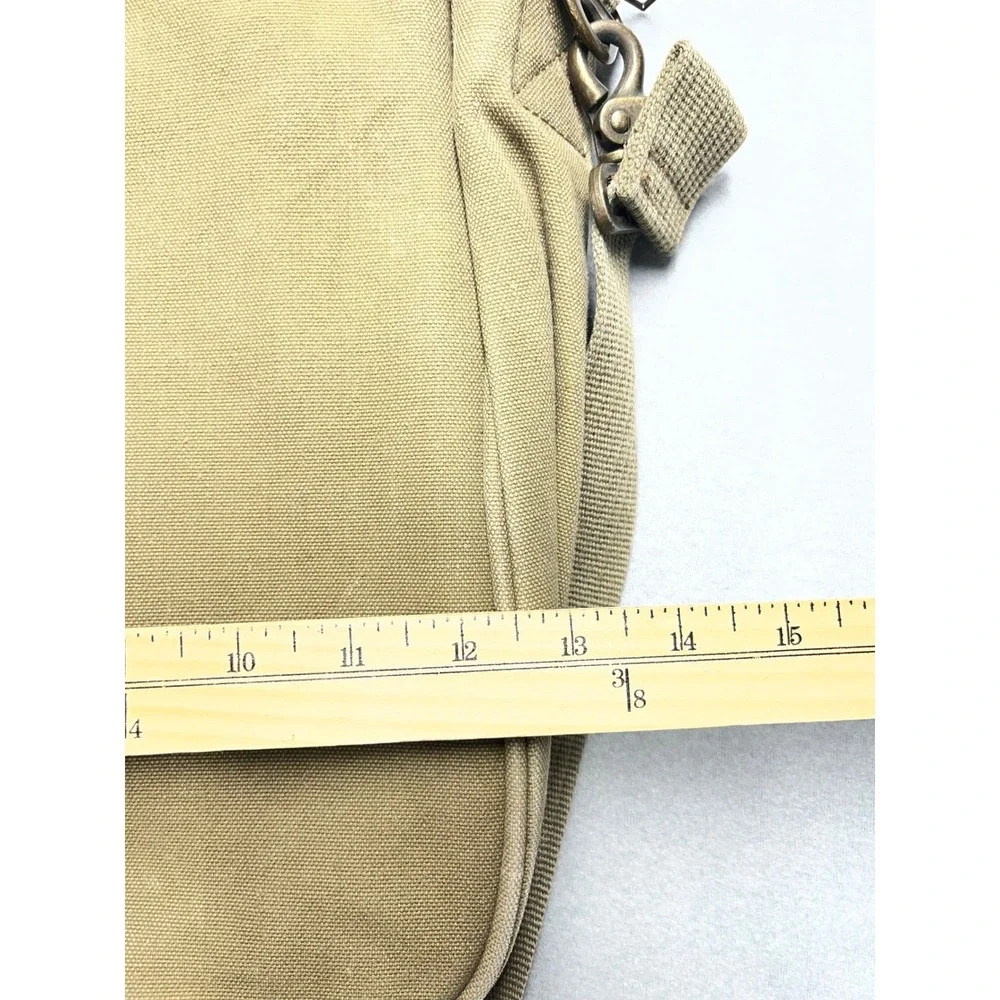 Vintage Disney Store Team Employee‎ Messenger Bag Canvas Briefcase Laptop Khaki